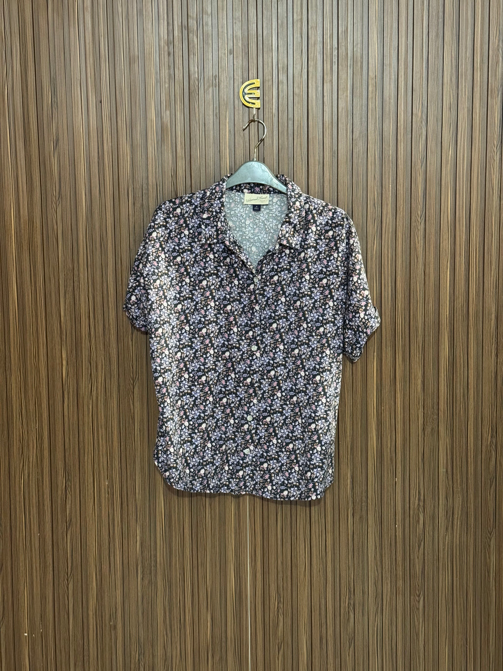 Chest 22 length 24 Fabric Cotton Navy Printed