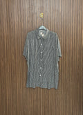 Chest 24 length 31 Fabric Nylon & Shifon Black Striped