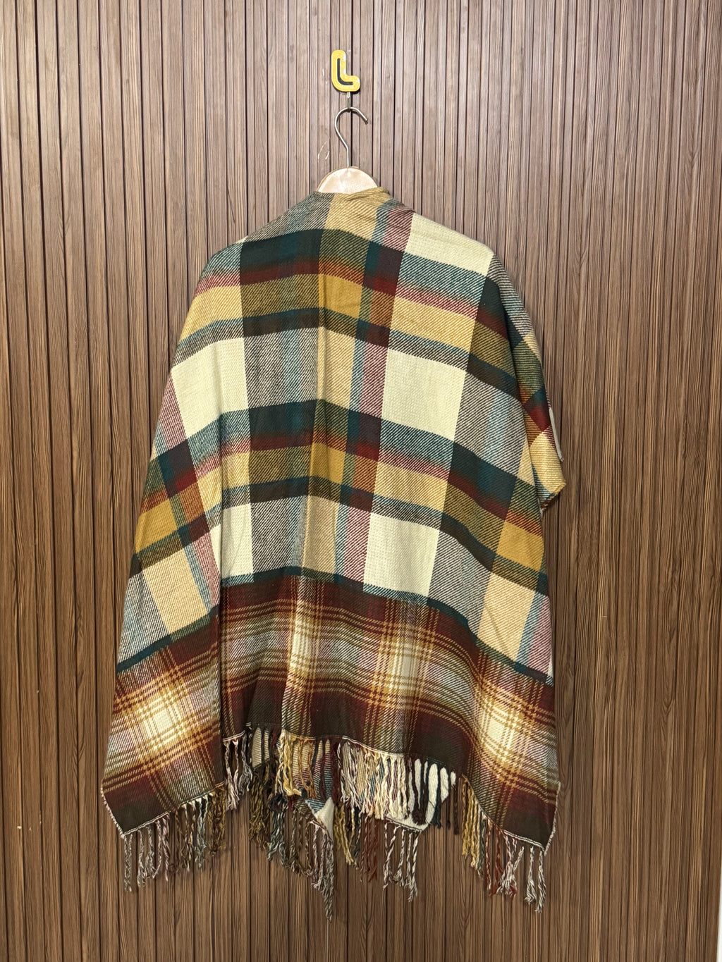 Plain Winter Cape Shawl