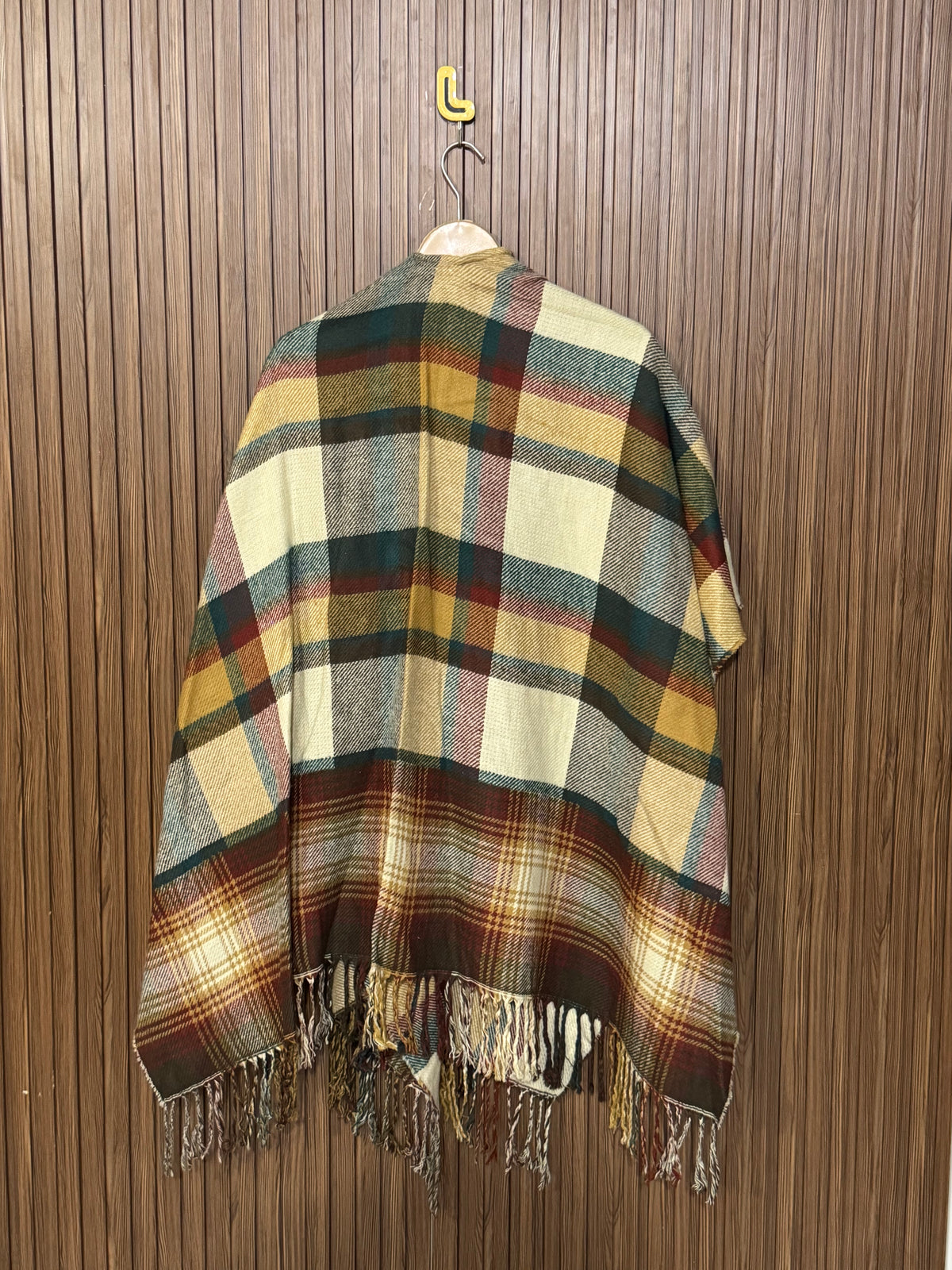 Plain Winter Cape Shawl