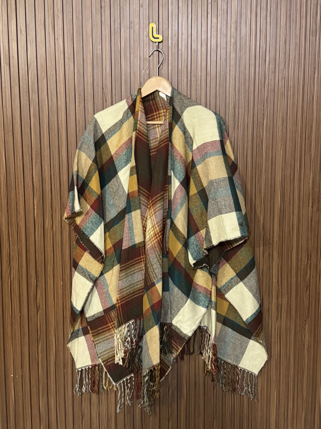 Plain Winter Cape Shawl