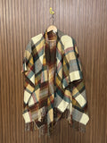 Plain Winter Cape Shawl