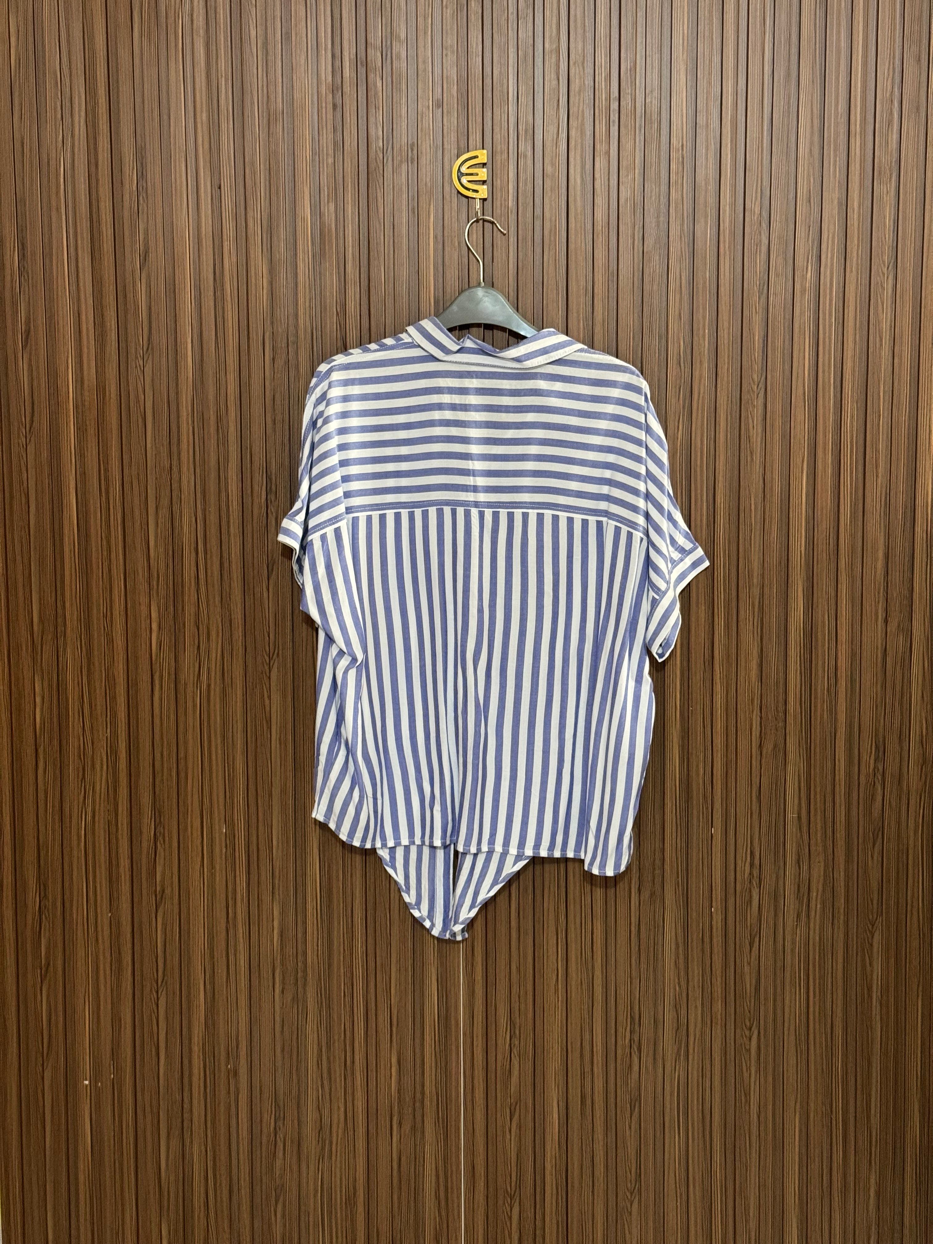Chest 24 length 25 Fabric Nylon Tie-Front Striped