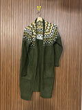 Chest Large Length 33 Thick Knit Front Open