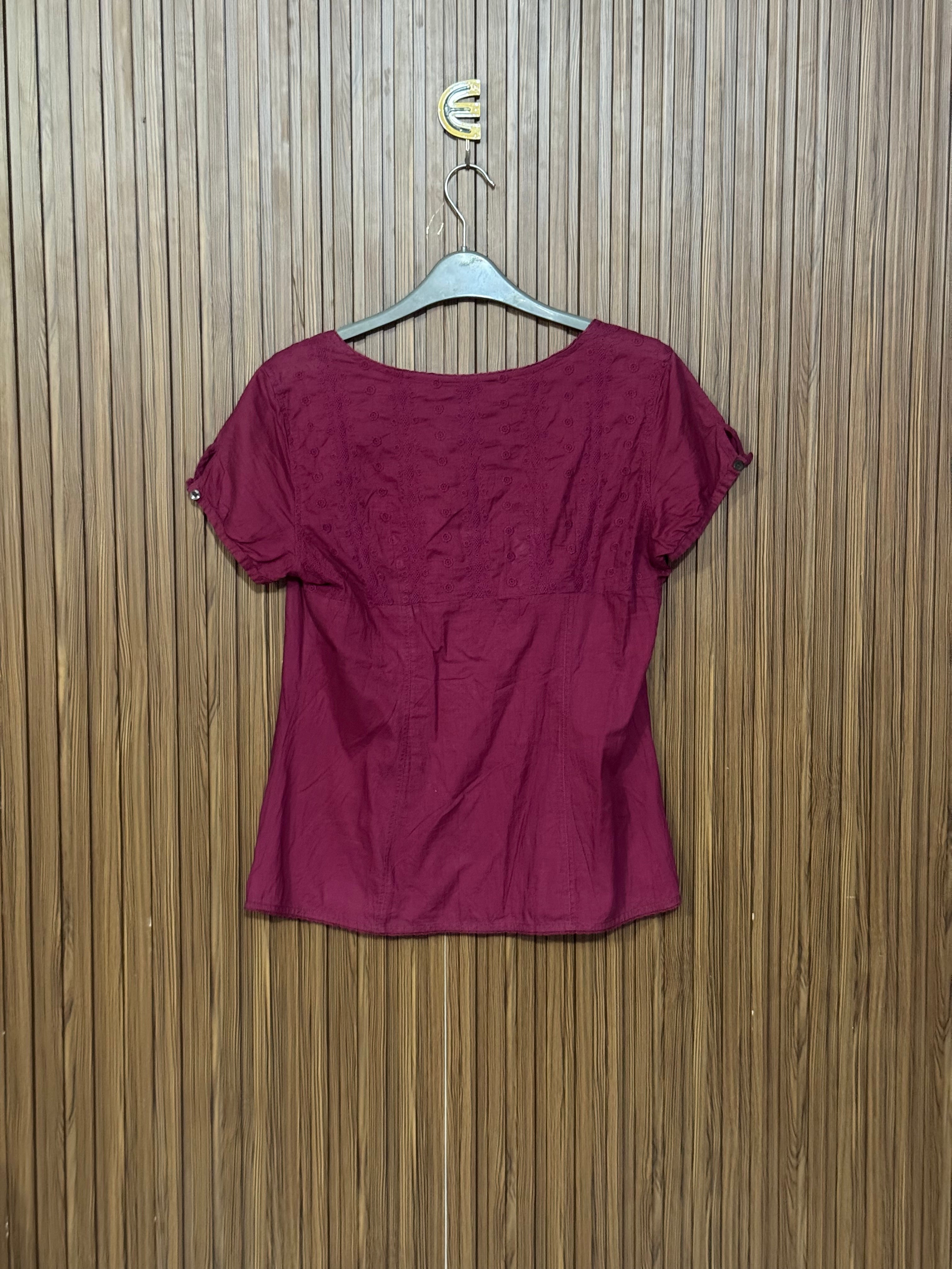 Chest 14 Length 23 Fabric Silk Cotton Open Neck