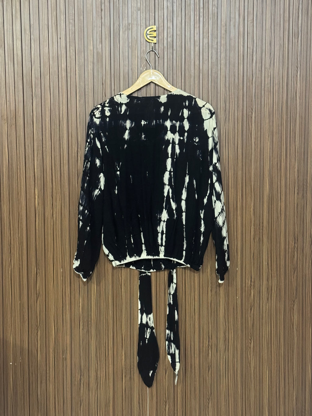 Chest 22 Length 22 Fabric Shifon Abstract Print Tie Top