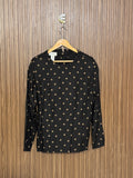 Chest 19 Length 25 Fabric Silk Dot Print