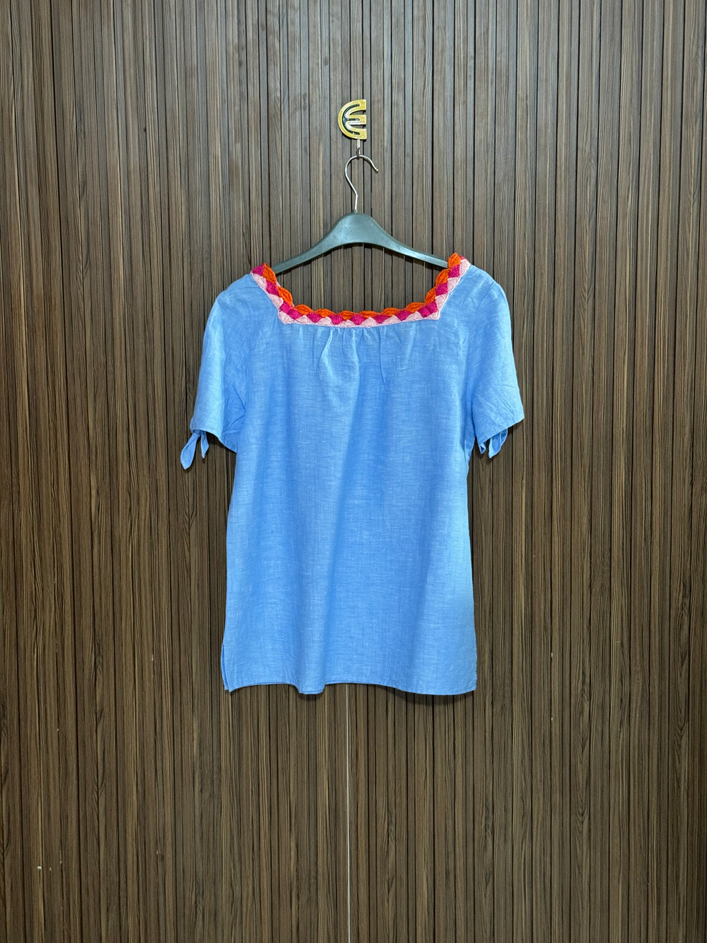 Chest 18 length 25 Fabric Cotton Blue Cotton