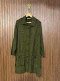 Chest 25 Length 35 Pocket Knit Front Open