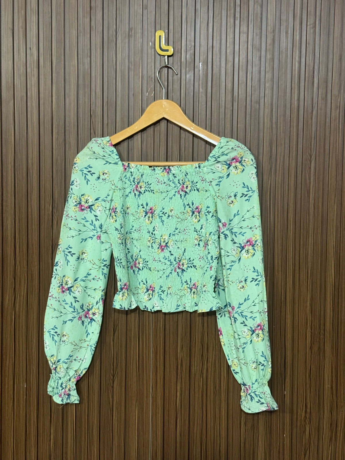 Chest 13 Length 14 Fabric Silk Curve Crop