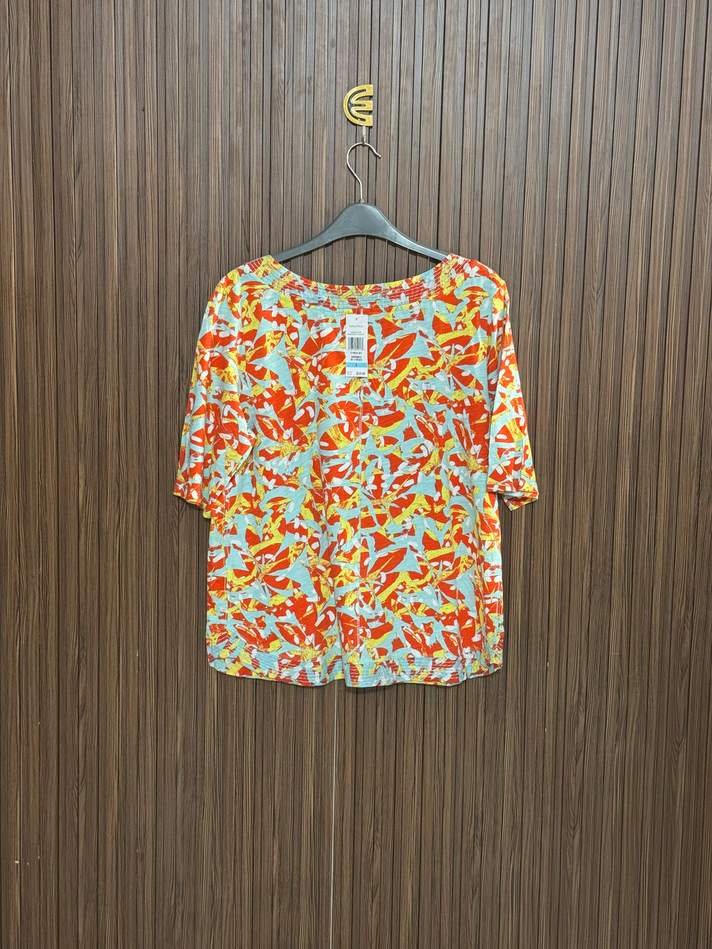 Chest 20 length 24 Fabric Shifon Orange Printed
