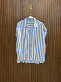 Chest 24 length 27 Fabric Nylon Blue Striped