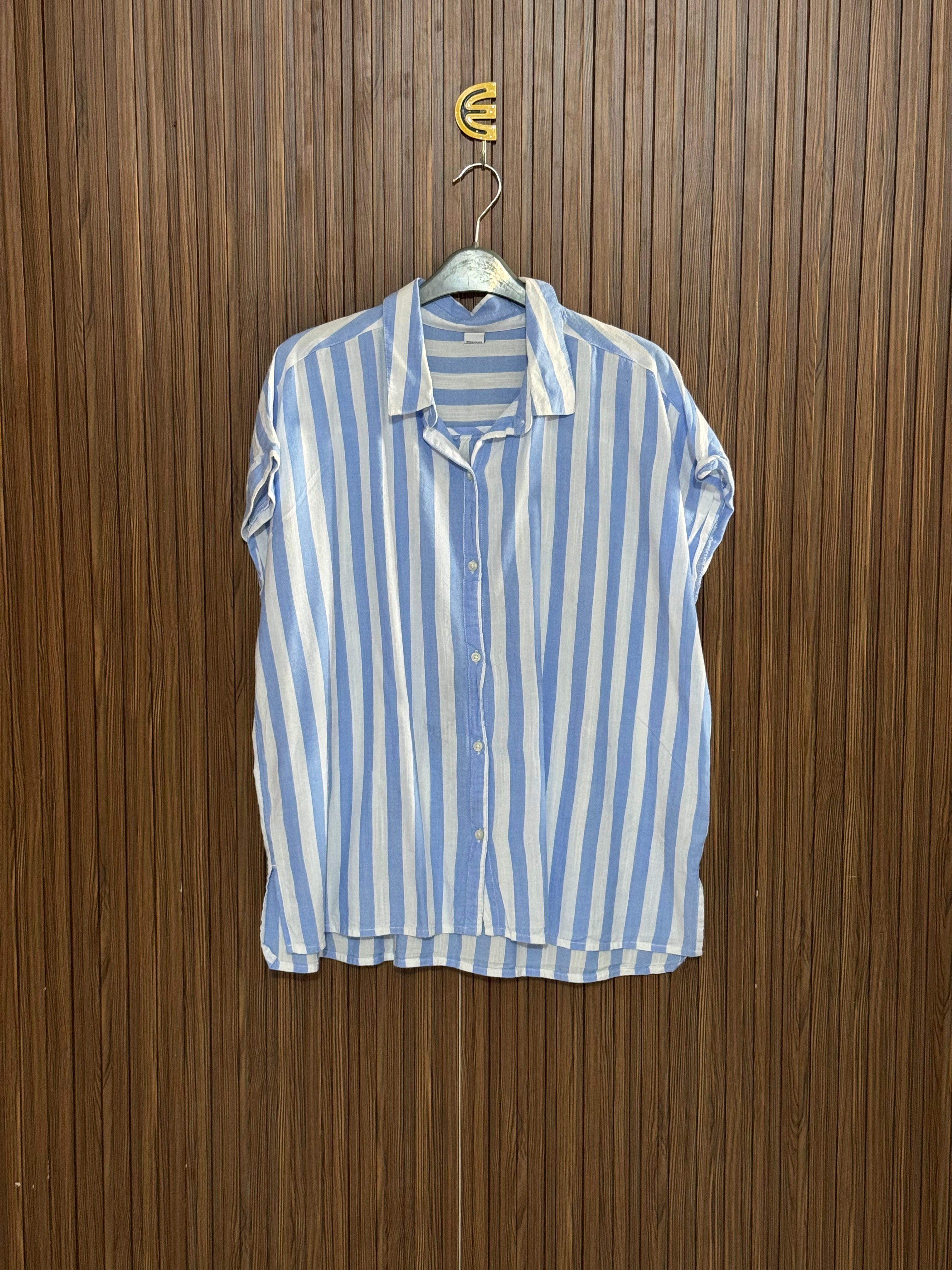 Chest 24 length 27 Fabric Nylon Blue Striped