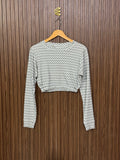 Chest 17 Length 15 Velvet Style crop top
