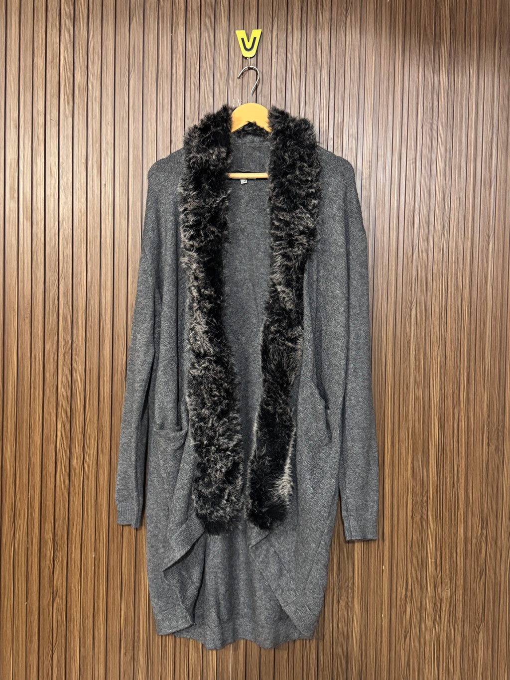 Chest Large Length 37 Open Knit Front Open