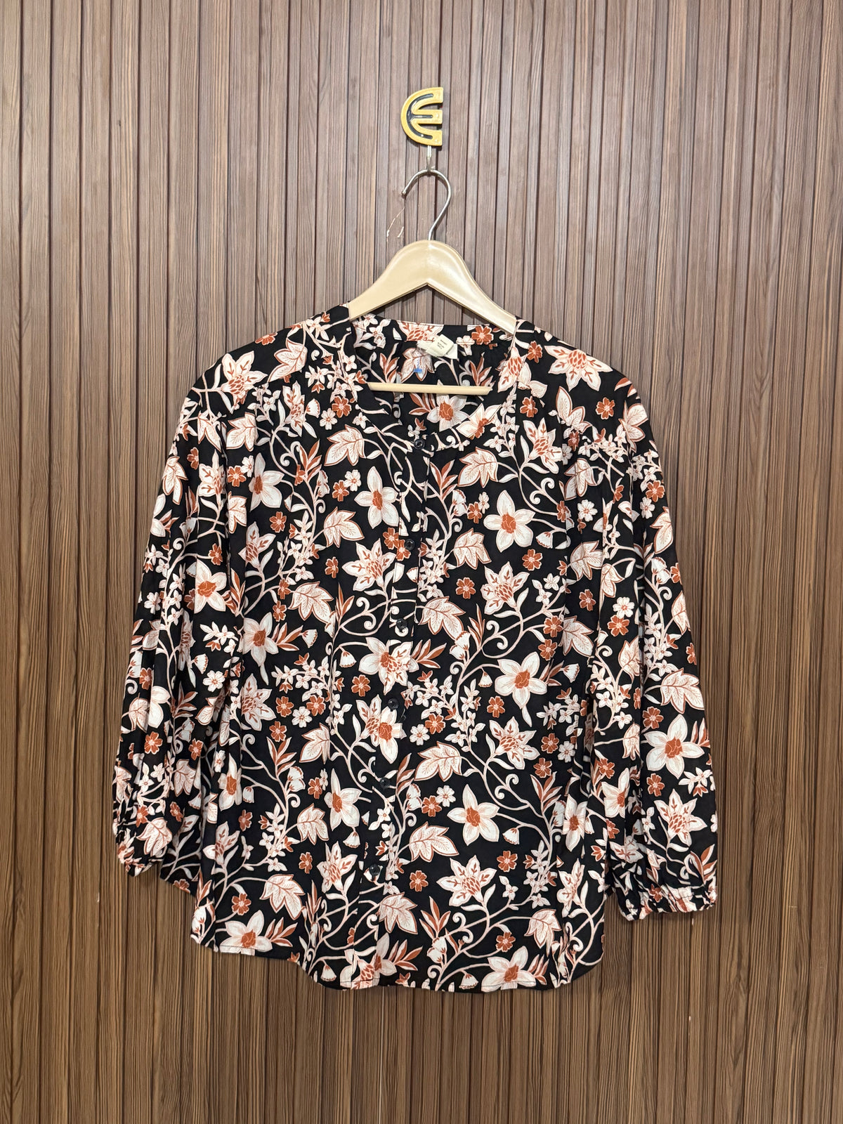 Chest 27 Length 25 Fabric Silk Basic Shirt