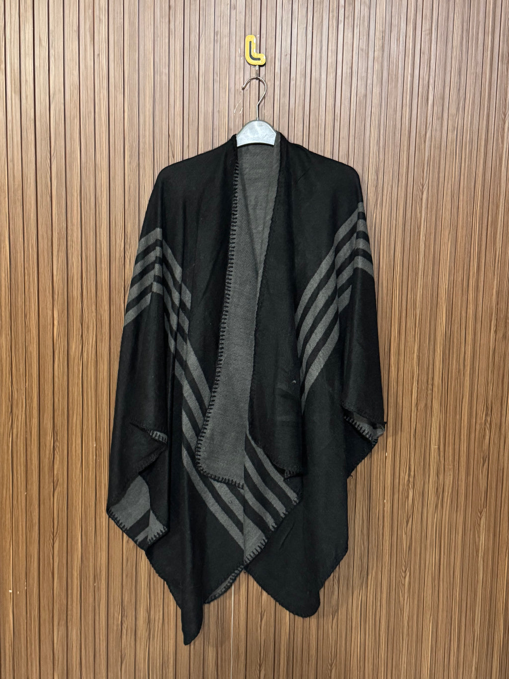 Western Long Wool Cape Shawl