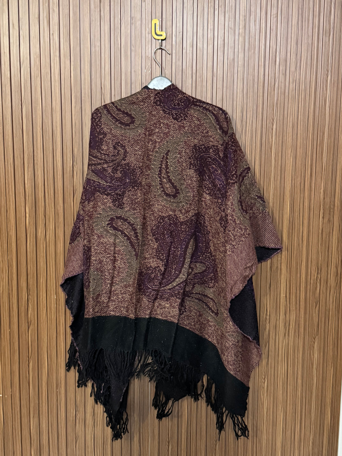 Western Knit Wool Cape Shawl