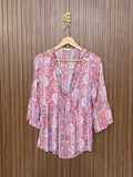 Chest 19 Length 24 Fabric Silk Simple Top