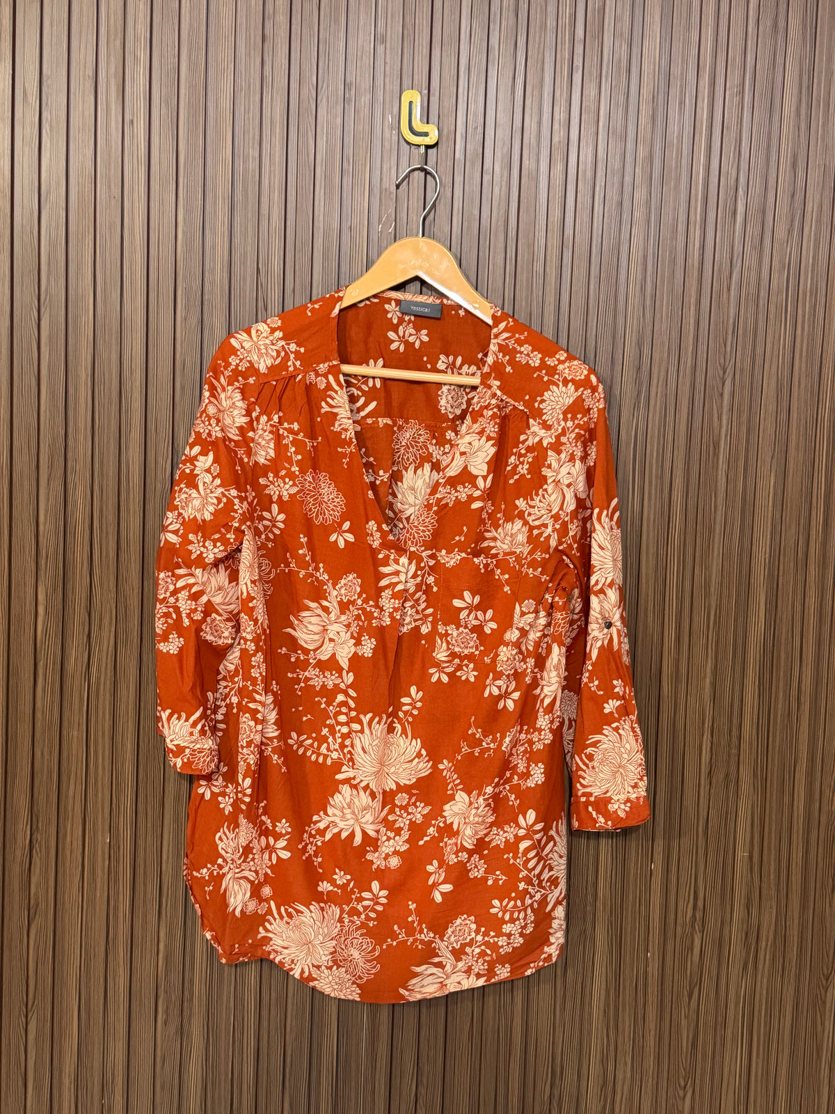 Chest 23 Length 26 Fabric Silk Wool Full Sleeves