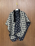 Western Fluffy Cape Shawl