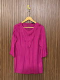Chest 17 Length 26 Fabric Silk Shifon Chiffon Full Sleeves