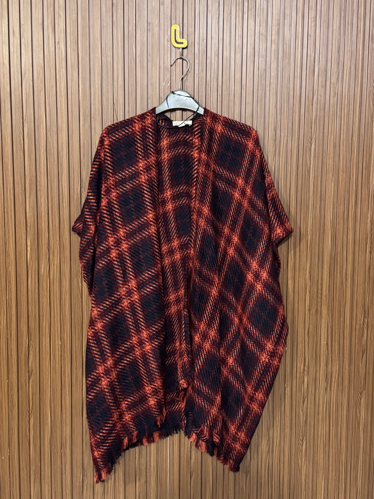 Western Button Front Cape Shawl