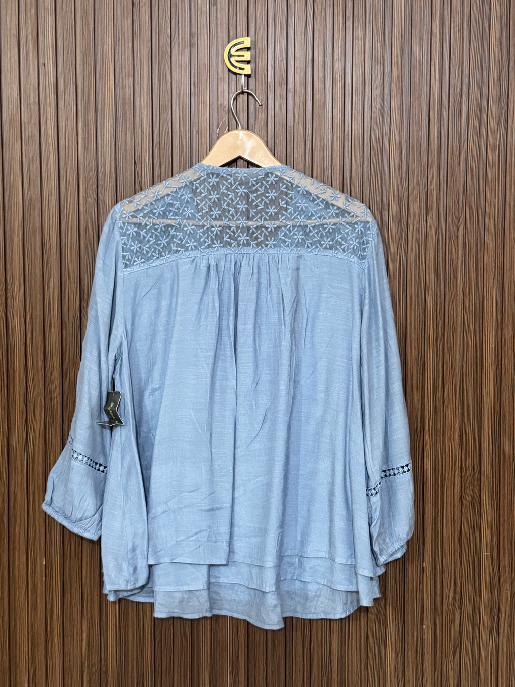 Chest 22 Length 26 Fabric Silk Smart Top