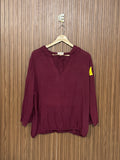 Chest 23 Length 25 Fabric Silk Elegant Top