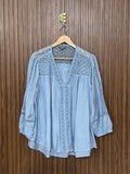 Chest 22 Length 26 Fabric Silk Smart Top