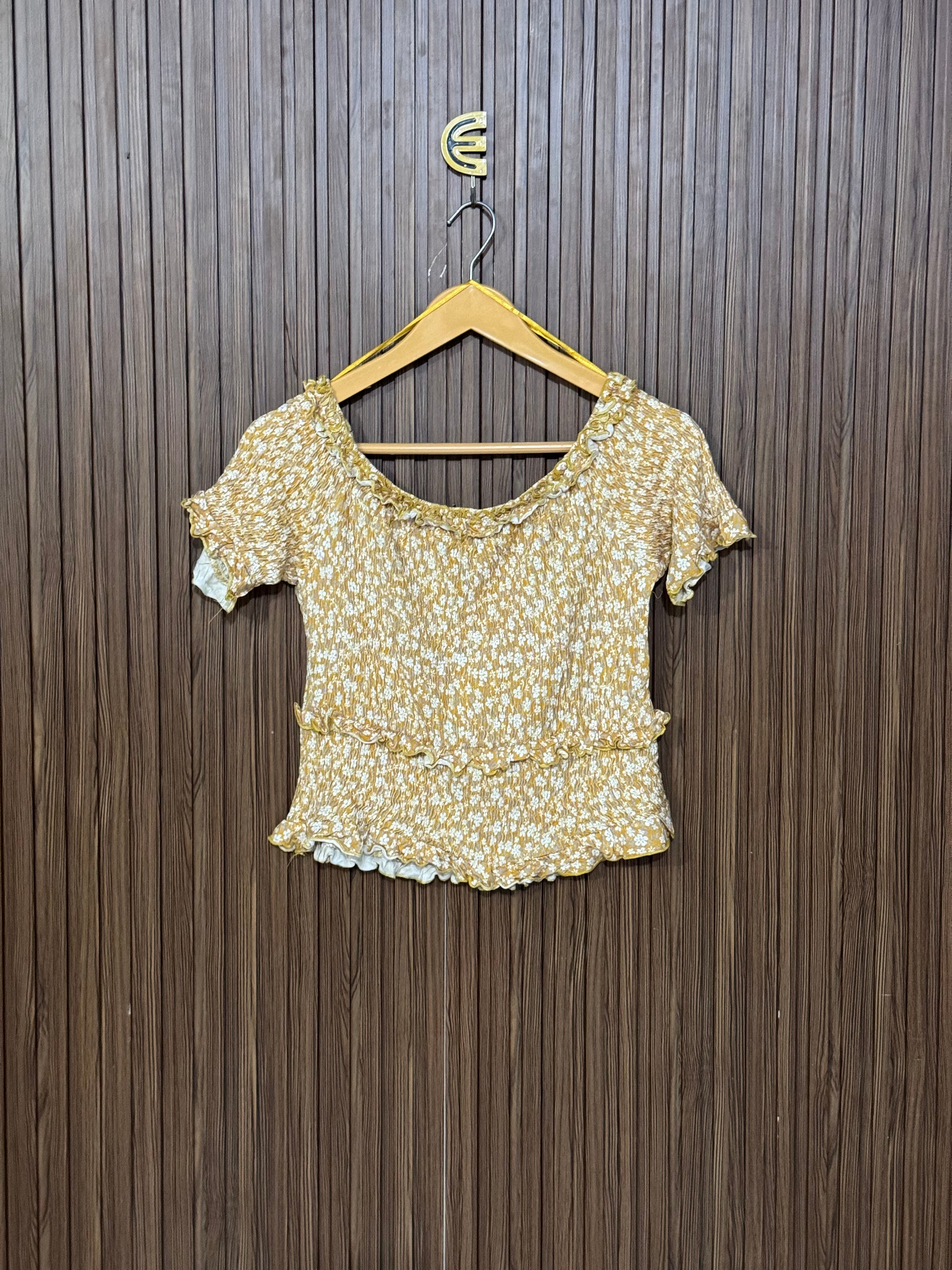 Chest 15 Length 17 Zara Rib Crop Top