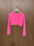 Chest 14 Length 14 Pink Mesh Top