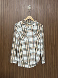 Chest 19 Length 25 Fabric Silk Ruffle Top