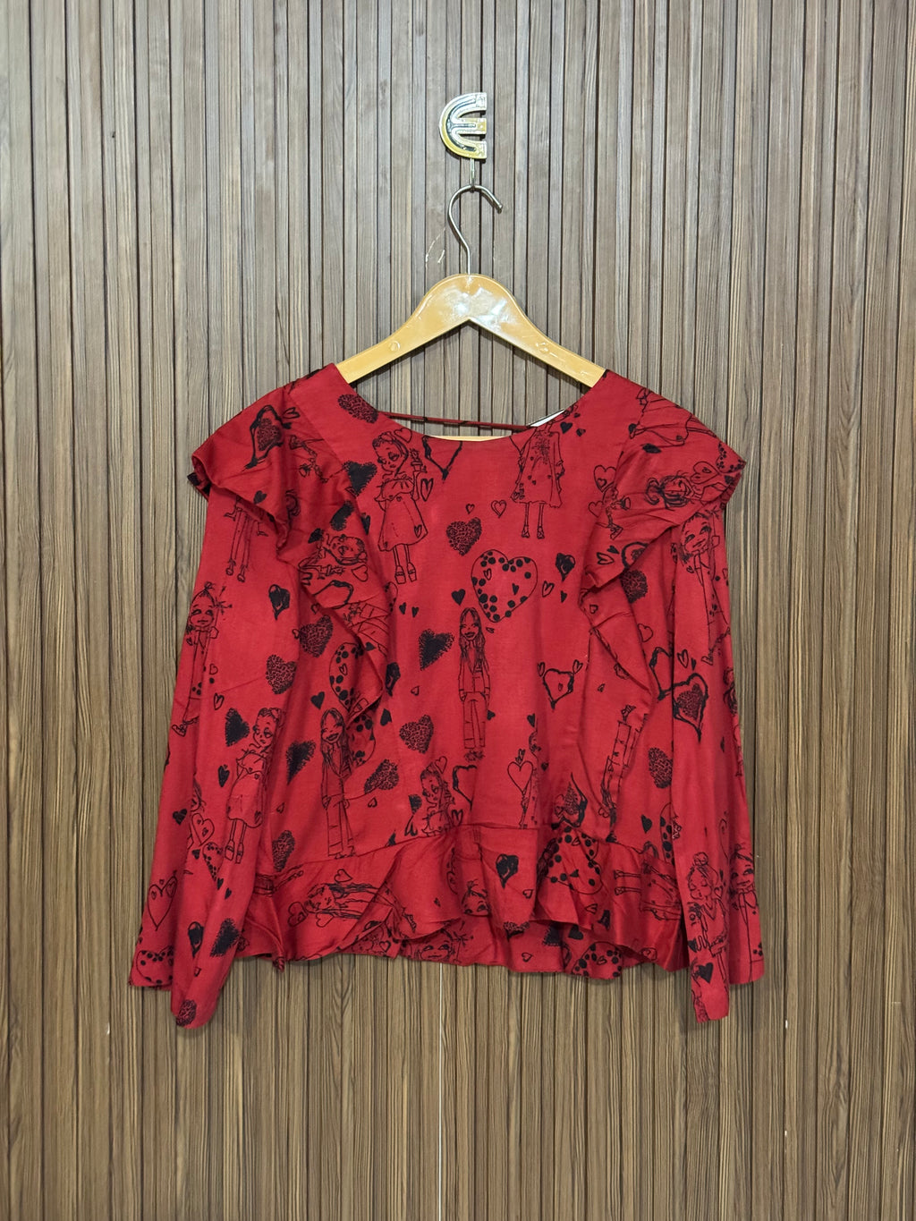 Chest 19 Length 19 Fabric Silk Party Top