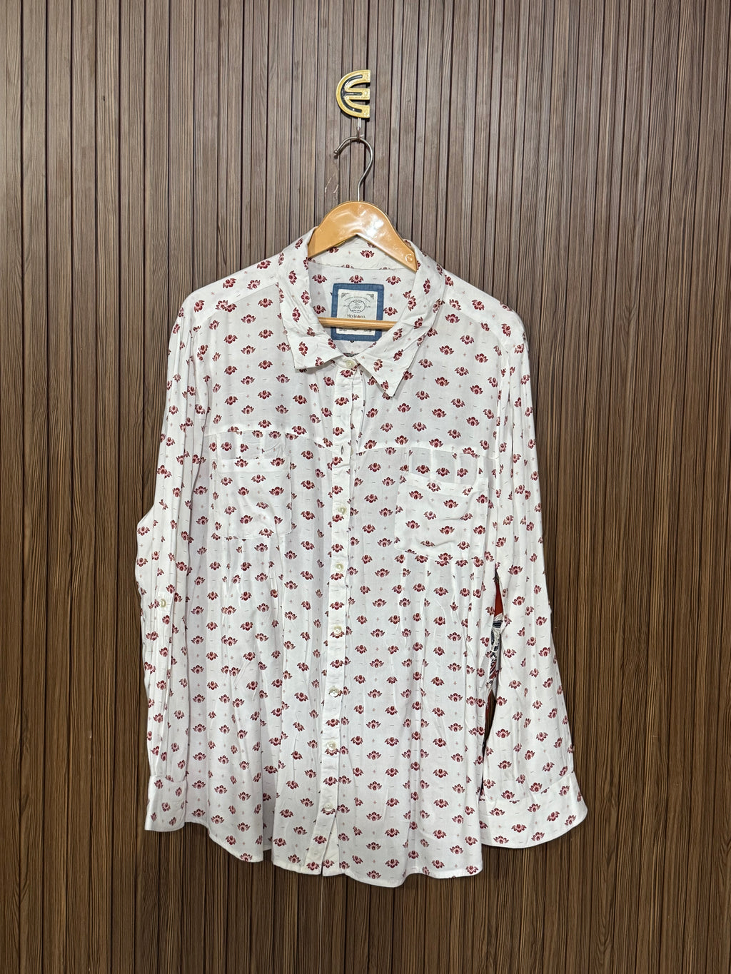 Chest 23 Length 28 Fabric Silk Fresh Shirt