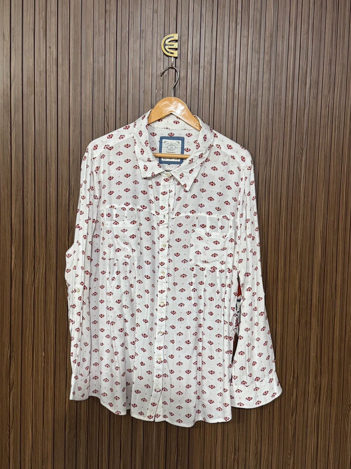 Chest 23 Length 28 Fabric Silk Fresh Shirt
